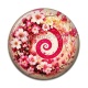 Cabochon Résine - spirale fleur