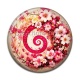 Cabochon Résine - spirale fleur