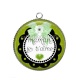 Pendentif Cabochon Argent - maman je t'aime