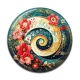 Cabochon Résine - spirale fleur