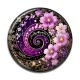 Cabochon Résine - spirale fleur