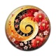 Cabochon Résine - spirale fleur