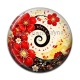 Cabochon Résine - spirale fleur