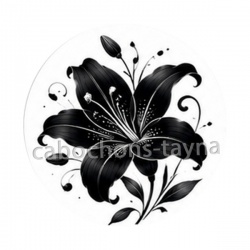 fleur noir et blanc