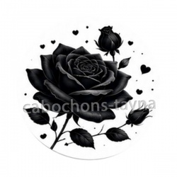 fleur noir et blanc