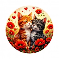 chat coquelicot