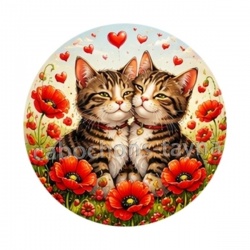 chat coquelicot