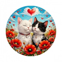chat coquelicot