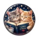 Cabochon Résine - chat livre