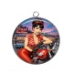 Pendentif Cabochon Argent - pin up