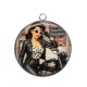Pendentif Cabochon Argent - pin up