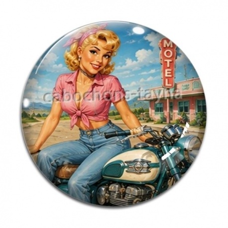 Cabochon Verre - pin up