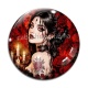 Cabochon Verre - femme gothique