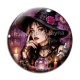 Cabochon Verre - femme gothique