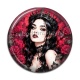 Cabochon Résine - femme gothique