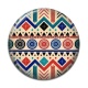 Cabochon Résine - fond aztèque