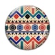 Cabochon Verre - fond aztèque