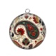Pendentif Cabochon Argent - fleur