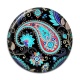 Cabochon Résine - feuille et fleur