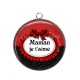 Pendentif Cabochon Argent - maman je t'aime