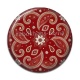 Cabochon Résine - feuille et fleur