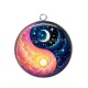 Pendentif Cabochon Argent - yin yang