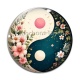 Cabochon Verre - yin yang 
