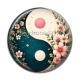 Cabochon Résine - yin yang 