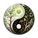 Cabochon Verre - yin yang 