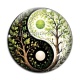 Cabochon Verre - yin yang 