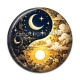 Cabochon Résine - yin yang 