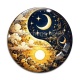 Cabochon Verre - yin yang 