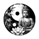 bouddha méditation yin yang 