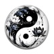 Cabochon Verre -  yin yang 