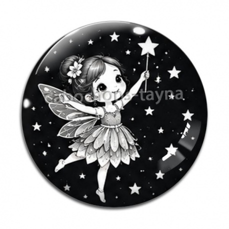 Cabochon Verre - petite fée