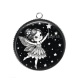 Pendentif Cabochon Argent - petite fée