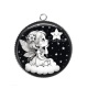 Pendentif Cabochon Argent - petite fée