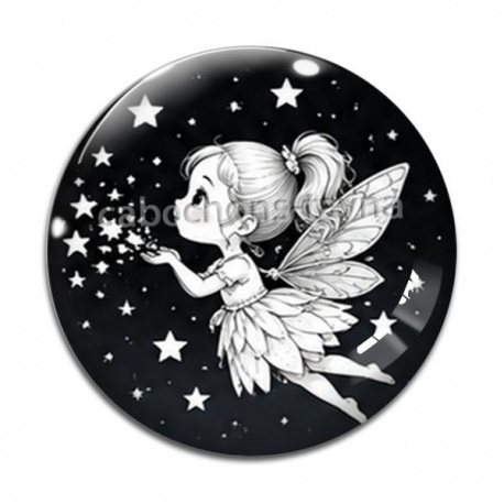 Cabochon Verre - petite fée