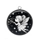 Pendentif Cabochon Argent - petite fée