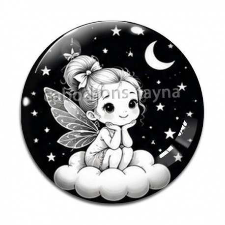 Cabochon Verre - petite fée
