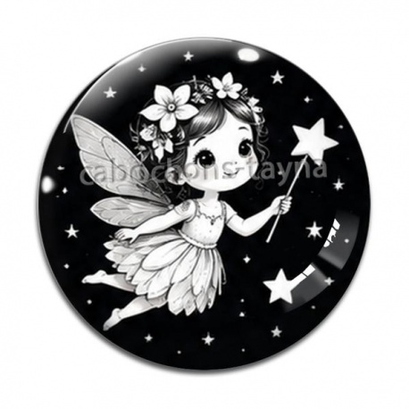 Cabochon Verre - petite fée