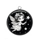 Pendentif Cabochon Argent - petite fée