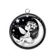 Pendentif Cabochon Argent - petite fée