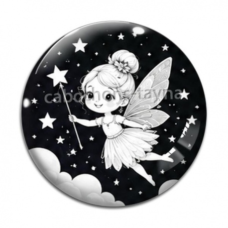 Cabochon Verre - petite fée
