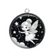 Pendentif Cabochon Argent - petite fée