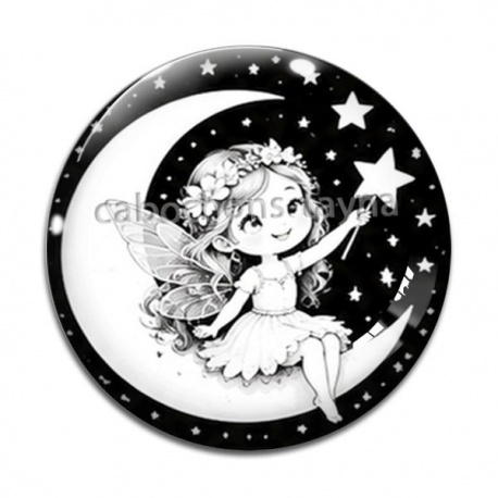 Cabochon Verre - petite fée