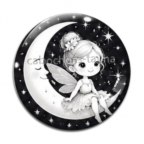 Cabochon Verre - petite fée