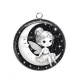 Pendentif Cabochon Argent - petite fée