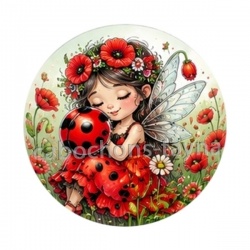 petite fée coccinelle coquelicot