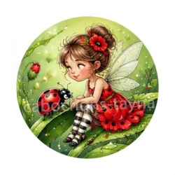 petite fée coccinelle coquelicot